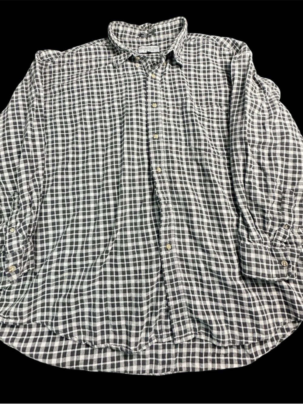 🖤🤍 Vintage Members Only Plaid Button Up Grunge Shirt 3X 8887-1 🤍🖤